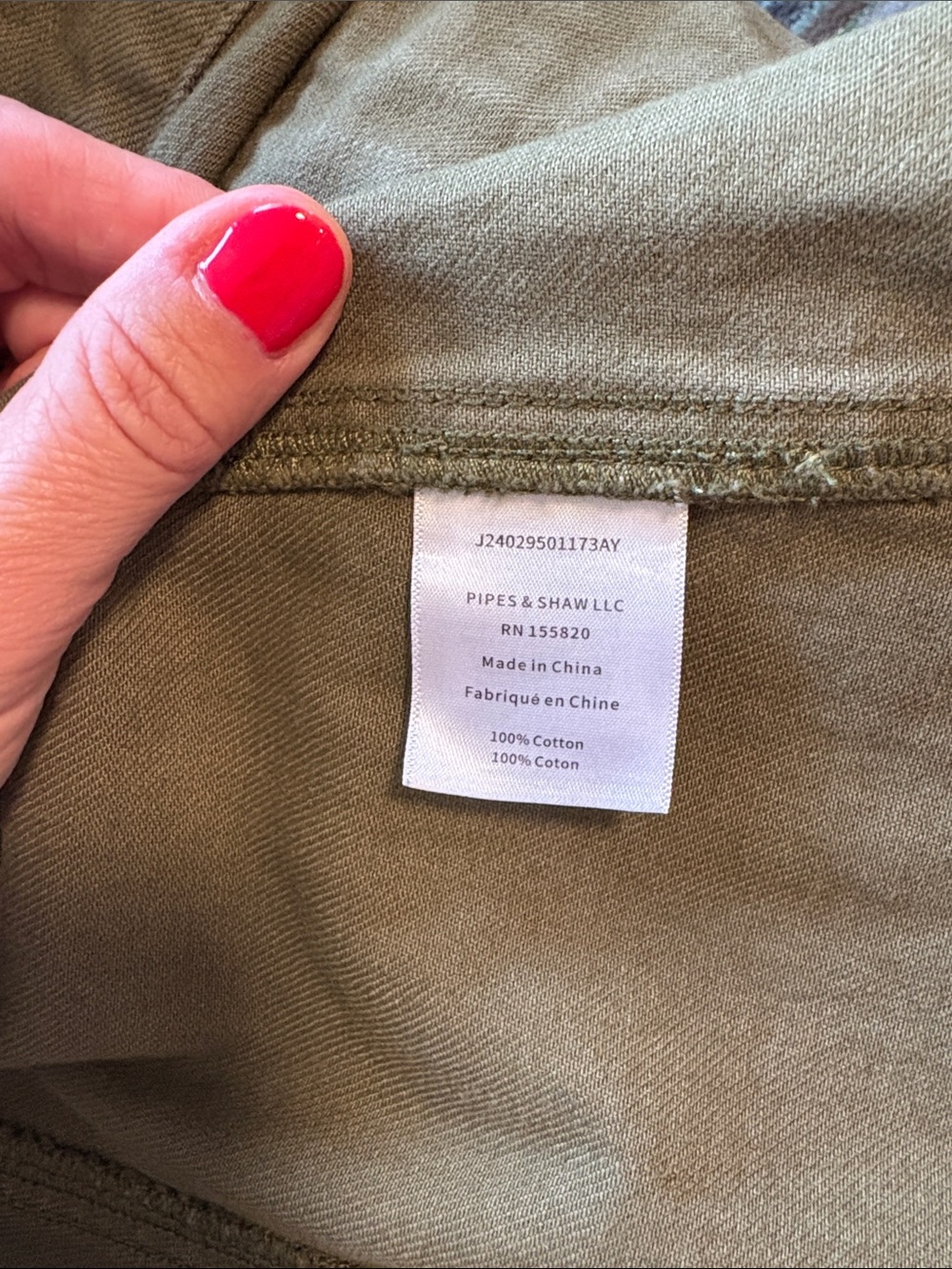Veronica Beard Army Green Denim Jacket - Picture 7 of 8